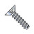 8-18X1/4 Phillips Flat Undercut Self Tapping Screw Type B Fully Threaded Zinc (Pack Qty 10,000) BC-0804BPU