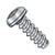 8-18X1/2 Square Pan Self Tapping Screw Type B Fully Threaded Zinc (Pack Qty 10,000) BC-0808BQP
