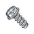12-14X3/8 Unslotted Indented Hex washer Self Tapping Screw Type B Full Thread Zinc (Pack Qty 6,000) BC-1206BW