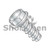 1/4-14X1 Unslotted Indented Hex washer Self Tapping Screw Type B Full Thread Zinc (Pack Qty 2,500) BC-1416BW