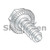 8-18X1/4 Unslotted Indent Hex Washer Serrated Self Tap Screw Type B Full Thread Zinc (Pack Qty 10,000) BC-0804BWS