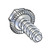 8-18X3/8 Unslotted Indent Hex Washer Serrated Self Tap Screw Type B Full Thread Zinc (Pack Qty 10,000) BC-0806BWS
