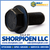 1/4-20X3 1/2 Hex Head Flange Non Serrated Frame Bolt IFI-111 2002 Grade 8 Black Phosphate (Pack Qty 400) BC-1456BF