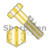1-8X4 Coarse Thread Hex Cap Screw Grade 8 Zinc Yellow (Pack Qty 35) BC-10064CH8O