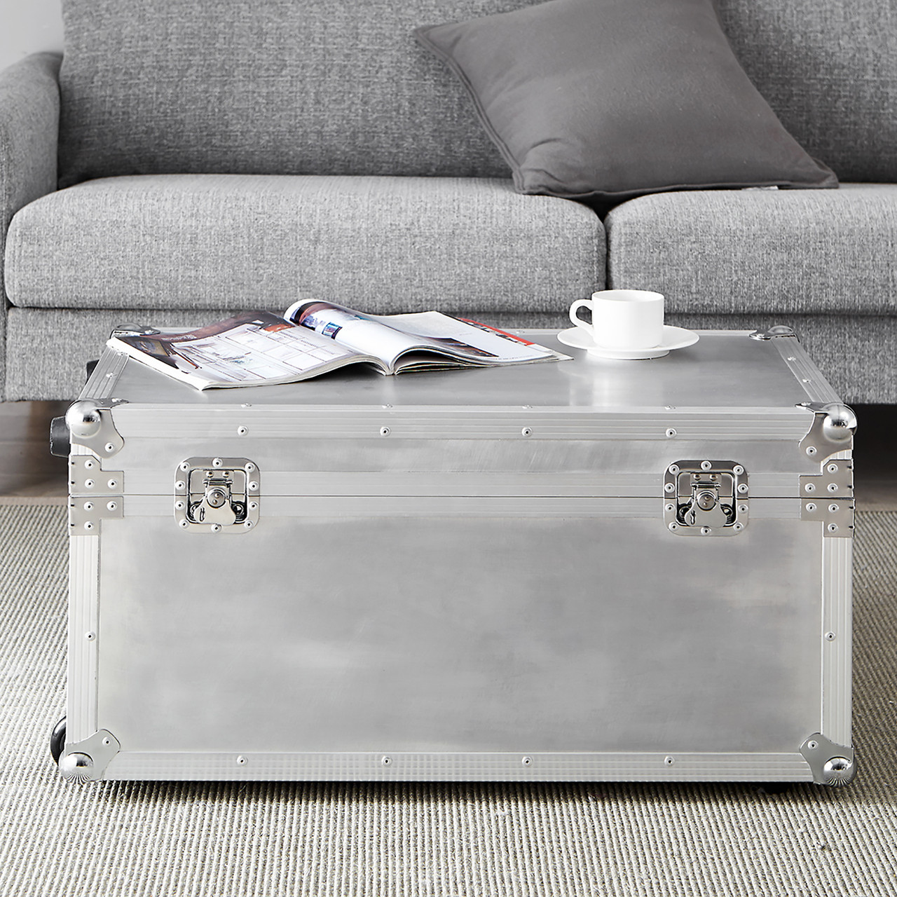 ACRYLIC TRUNK SILVER PLATED