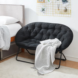 College Sofa - The 2Eastâ„¢ Double Seater - Black