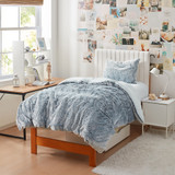 Wolf Tracks - Coma Inducer® (with Butter) Twin XL Comforter - Coyote Gray