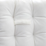 Rainha Cushion Tufted College Headboard - White Velvet