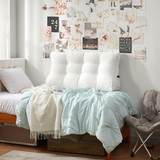 RainhaÂ® Bed 2 Sofa - Slouchback Pillow Cushion - White Boucle