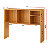 The College Cube - Dorm Desk Bookshelf - Beech (Natural Wood)