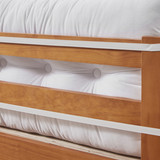 Rainha - Plush Tufted College Headboard - White