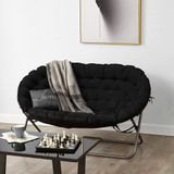 Papasan Dorm Sofa - Black