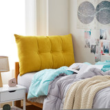 Rainha - Plush Tufted College Headboard - Sunshine Yellow