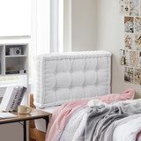 Rainha - Ultra Thick Tufted College Headboard - Pure White