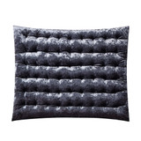 Rainha Cushion Tufted College Headboard - Velvet Crush - Dark Gray