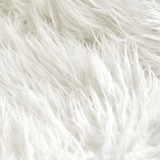 Giant Moon Chair - Mega Furry Plush White