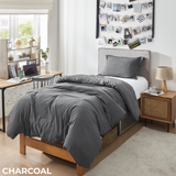 Duvet Cover - Natural Loft Twin XL - Charcoal