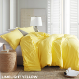 Duvet Cover - Natural Loft Twin XL - Limelight Yellow