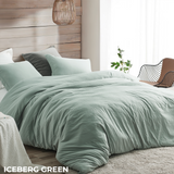 Duvet Cover - Natural Loft Twin XL - Iceberg Green