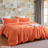 Duvet Cover - Natural Loft Twin XL - Orange