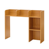 Classic Dorm Desk Bookshelf - Beech (Natural Wood)
