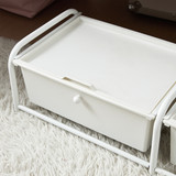 UNDERBED STORAGE - LIDDED 2 SECTION - WHITE