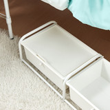 UNDERBED STORAGE - LIDDED 3 SECTION - WHITE