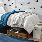 THE STORAGE MAX - UNDERBED ORGANIZER WITH WHEELS - WARM WOOD