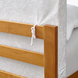 RainhaÂ® - Memory Foam Cushioned Dorm Headboard - Velvet Crush - Ice White