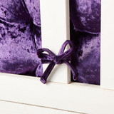 Rainha Cushion Tufted College Headboard - Velvet Crush - Dark Purple Reign