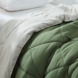 Hero Green/Stone Taupe Reversible Twin XL Comforter