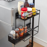 MAGNETIC FRIDGE SLIDING SHELF - BLACK