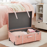 DESIGNER DORM TRUNK - JEANS PINK