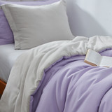 Orchid Petal/Antarctica Gray Twin XL Comforter
