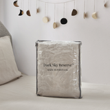 Dark Sky Reserve™ - Portugal Made 100% Linen Twin XL Duvet Cover - Stone Taupe