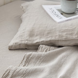 Dark Sky Reserve™ - Portugal Made 100% Linen Twin XL Sheet Set - Stone Taupe