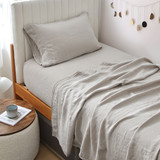 Dark Sky Reserve™ - Portugal Made 100% Linen Twin XL Sheet Set - Stone Taupe