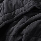 Dark Sky Reserve - Portugal Made Linen-Cotton Supersoft Twin XL Comforter - Black