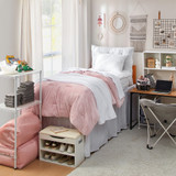 Yak About ItÂ® Compact Boot Rack Bench with Top Cushion - White