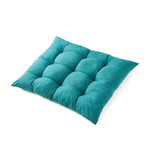 Rainha - Puffy Tufted Floor Pillow - Emerald Green