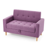 THE COLLEGE COUCH - BOUCLE DAHLIA PURPLE