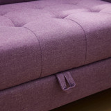 THE COLLEGE COUCH - BOUCLE DAHLIA PURPLE