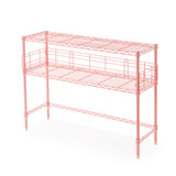 Desktop Carbon Steel Bookshelf - Pink