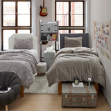 Faded Zebra - Coma Inducer® Twin XL Comforter Set - Pepper Taupe Gray