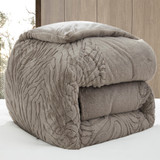 Faded Zebra - Coma Inducer® Twin XL Comforter Set - Pepper Taupe Gray