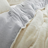 Chunky Sweater - Coma Inducer® Twin XL Comforter Set - Whiteout Blizzard Gray