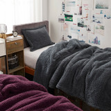 Unfluffin Believable - Coma Inducer® Twin XL Comforter Set - Dark Gray