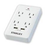 Surge Quad 4 Outlet Surge Protector with 2 USB