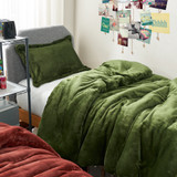Me Sooo Comfy - Coma Inducer Twin XL Comforter Set - Pesto