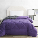 Purple Reign/Faded Black Reversible Full XL Comforter